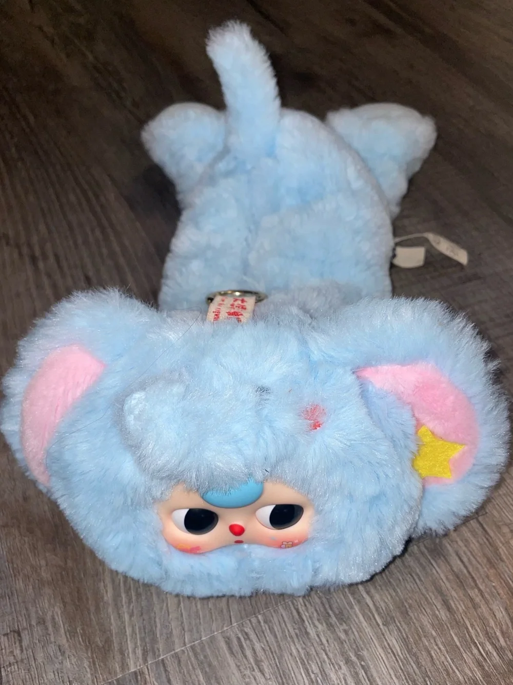 Baby Three Plush Pencil Case Blue Puppy New